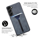 For Samsung Galaxy S23 Case,Pu Leather Wallet Case With Credit Card Slot Holder Ultra Slim Protector Case For Samsung Galaxy S23 5G (Gray)