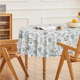 Fall Tablecloth 60 x 84 Inch Oval Thanksgiving Leaves
