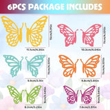 6 Set Butterfly Centerpieces For Tables Spring Butterfly Party Decorations - 12Pcs 3D Wooden Butterfly Table Toppers Centerpieces For Spring Summer Butterfly Themed Party Favors Supplies Home Decor