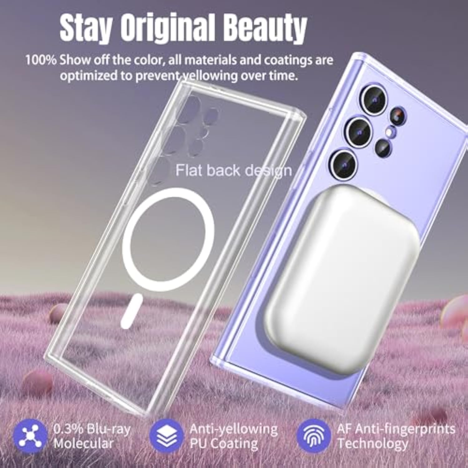 Samsung S24 Ultra Clear Case with MagSafe Compatibility, Military-Grade Protection, Yellowing Resistant, Classic MagFit Design