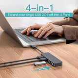 Usb Hub, Usb Splitter,Usb 4-Port Adapter,Usb Extender For For Laptop, Pc, Macb