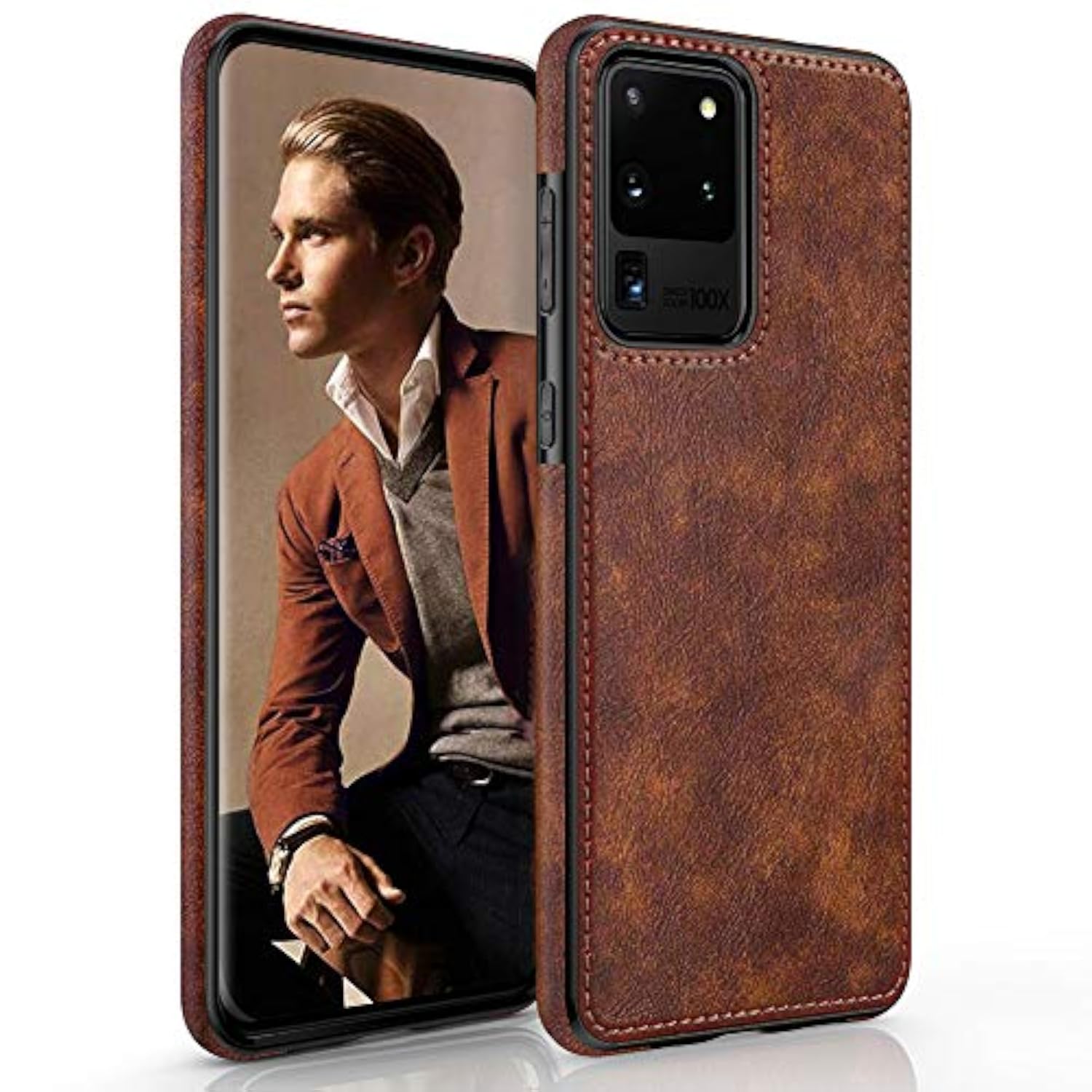 Premium PU Leather Case for Samsung Galaxy S20 Ultra 6.9 Inch Phone