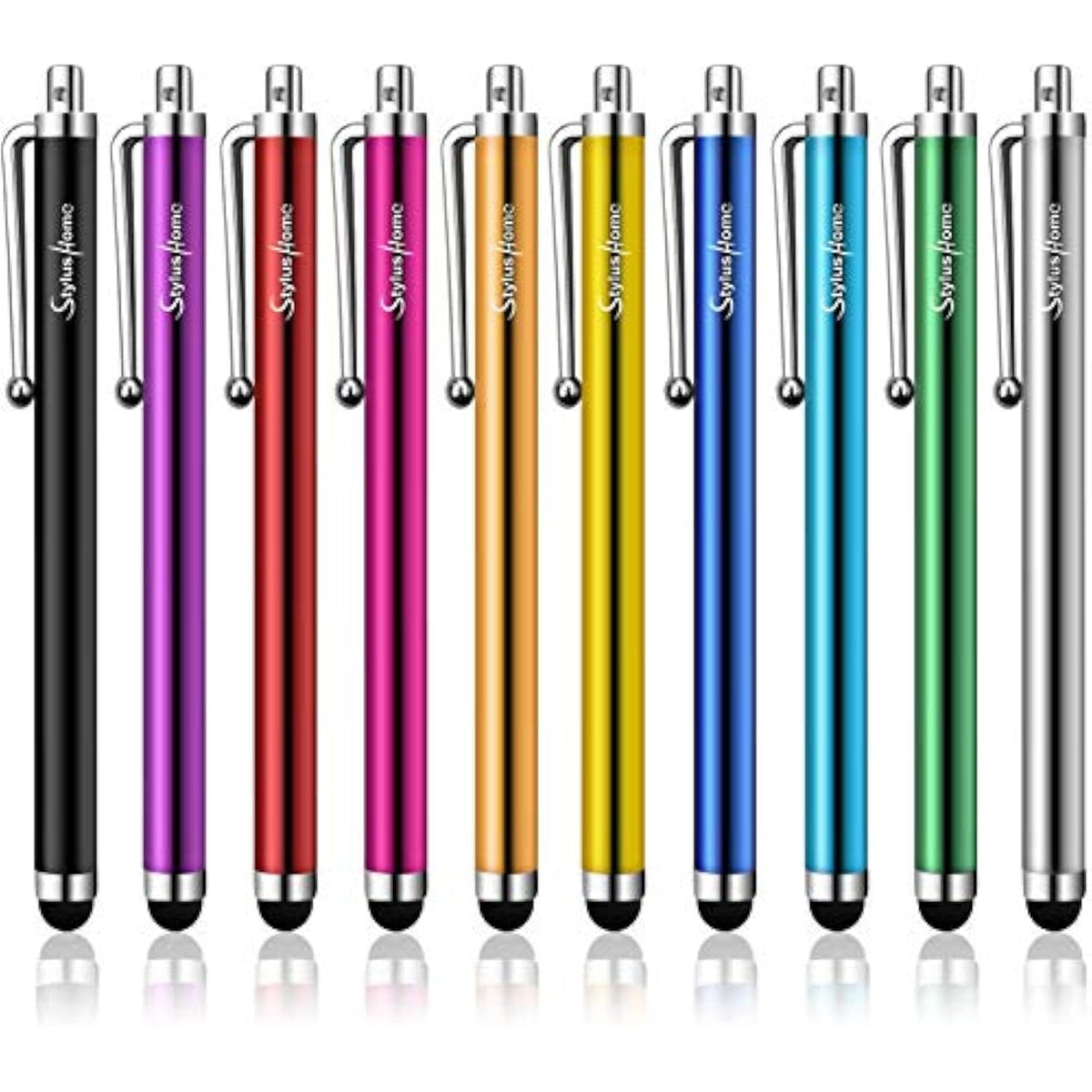10-Pack High Precision Stylus Pens for iPad iPhone Samsung and Tablets