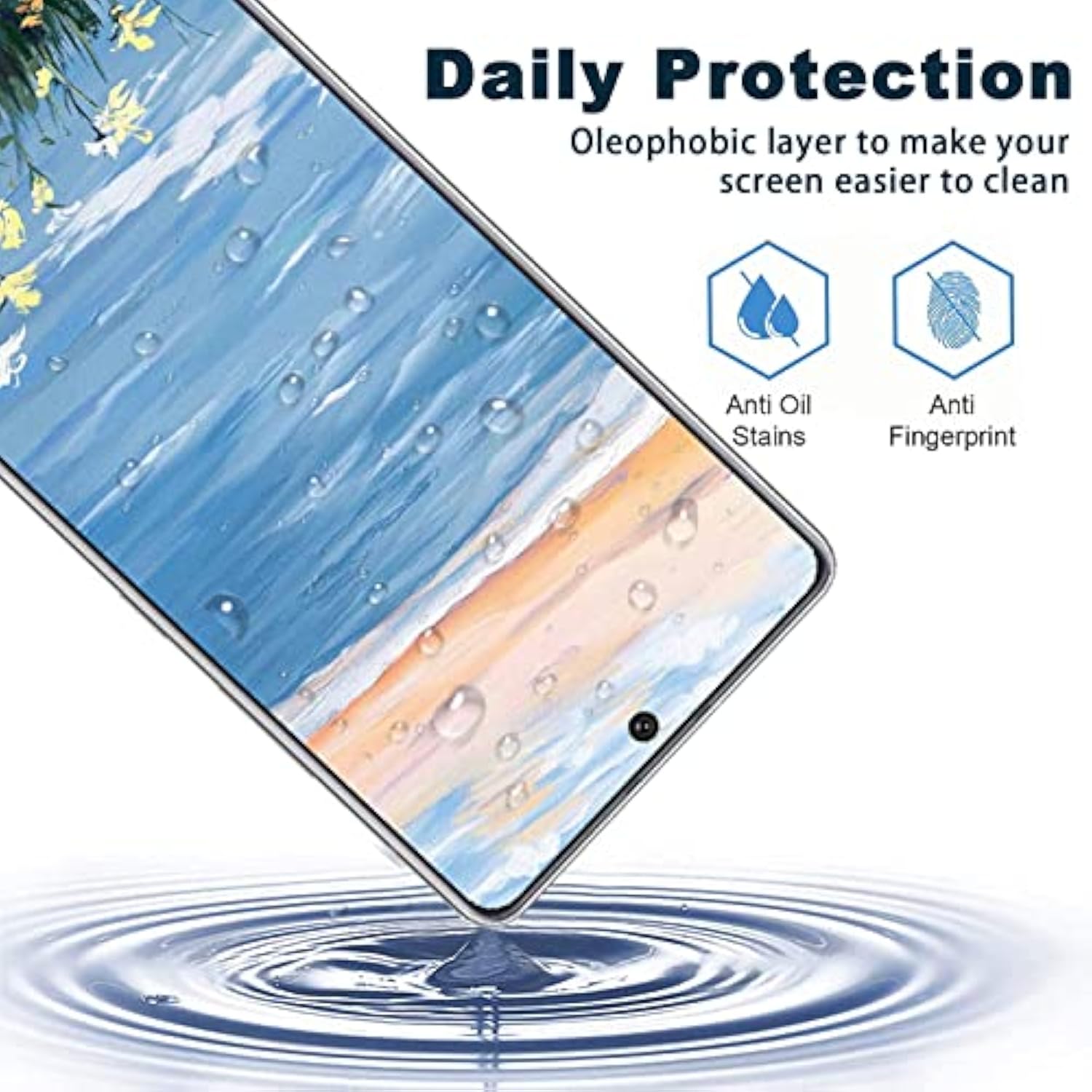 [3+3 Pack]Galaxy A71 5G Screen Protector+Camera Lens Protector, 9H Hardness Tempered Glass, Anti Scratch, Hd Clear, Easy Installation, Bubble Free, Screen Protector For Samsung Galaxy A71 5G/4G/5G Uw