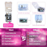 12 Pack Fairy Lights Battery Operated, 7Ft 20 Mini Led Fairy String Lights Silver Wire 3 Modes For Diy, Parties, Wedding