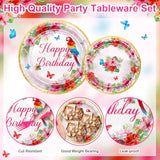 168 Pcs Hawaiian Luau Birthday Party Decorations Tropical Birthday Plates And Napkins Disposable Serve 24 Parrot Tropical Tableware For Women Girls