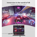 Displayport To Usb C Cable 4K 60Hz, 6.6Ft Unidirectional Displayport Source To Usb-C For Studio Display, Touchscreen Portable Monitor, Ar Glasses Xreal Air, Rayneo, Rokid, Usb-C Monitor