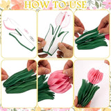 Tulip Paper Flower Centerpieces For Table Spring Party Decorations For Table Pastel Tulip Honeycomb Mothers Day Decoration, Floral Centerpieces For Easter Party Birthday Tea Party
