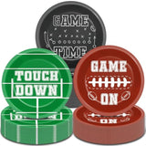 48 Pcs Football Party Supplies Football Plates Footballs Themed Birthday Tableware Set Sports Party Decorations For 2025 Sport Game Favors Touchdown Dinner Plate Dessert Plates