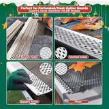 Christmas Light Hooks For Gutter Guards With Perforated Or Mesh, Stainless Steel Hanger Clips For Hanging Outside Christmas Lights Strings, Outdoor Windproof Anti-Slip Metal Hooks (60)