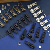 24 Pcs #5 #7 Zipper Sliders Replacement Zipper Pull Repair Kit Include