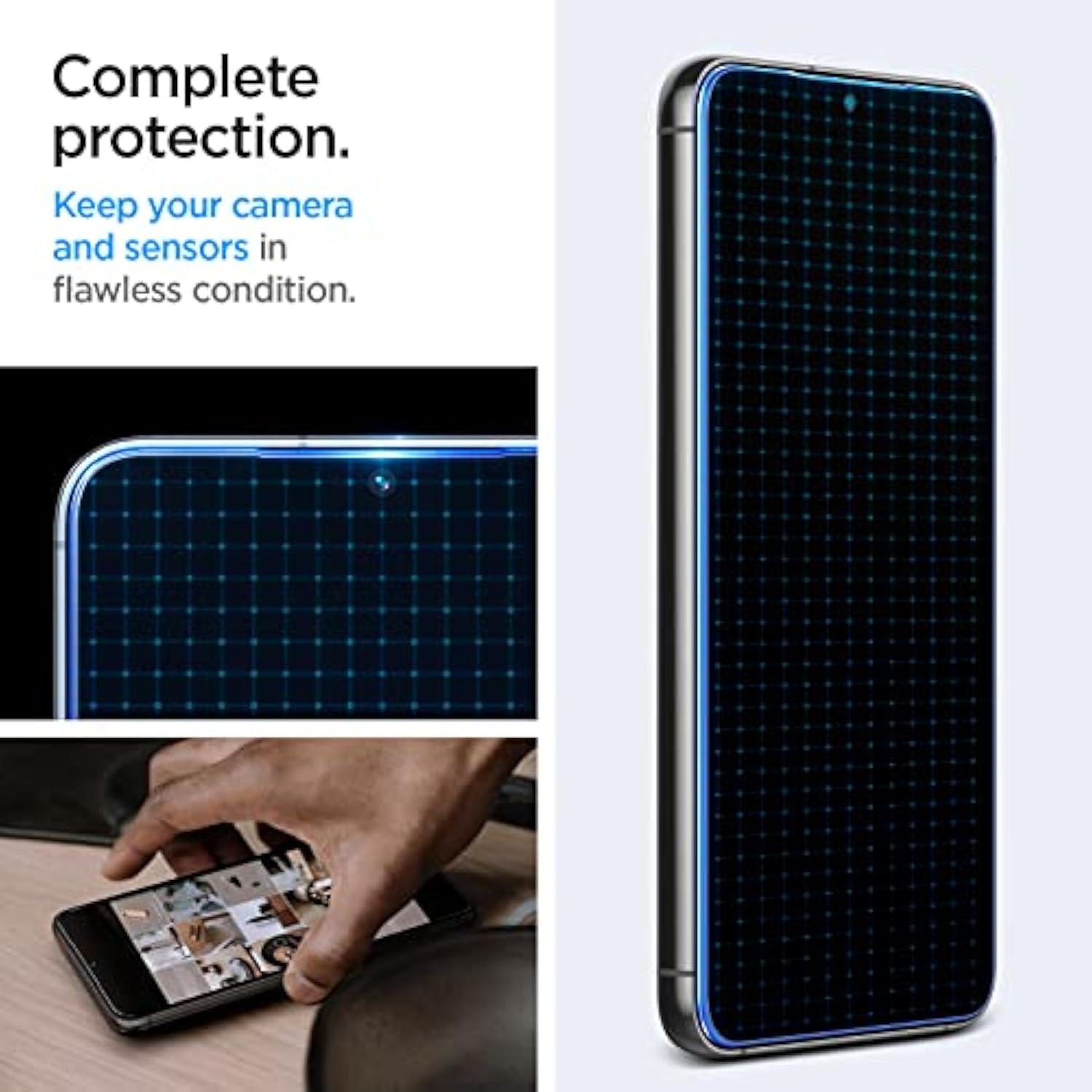 Spigen Tempered Glass Screen Protector [Glas.tR EZ Fit] designed for Galaxy S23 Plus (2023) [Case Friendly] - 2 Pack