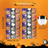 2PCS Halloween Metallic Foil Fringe Curtains Backdrop Streamers Decor