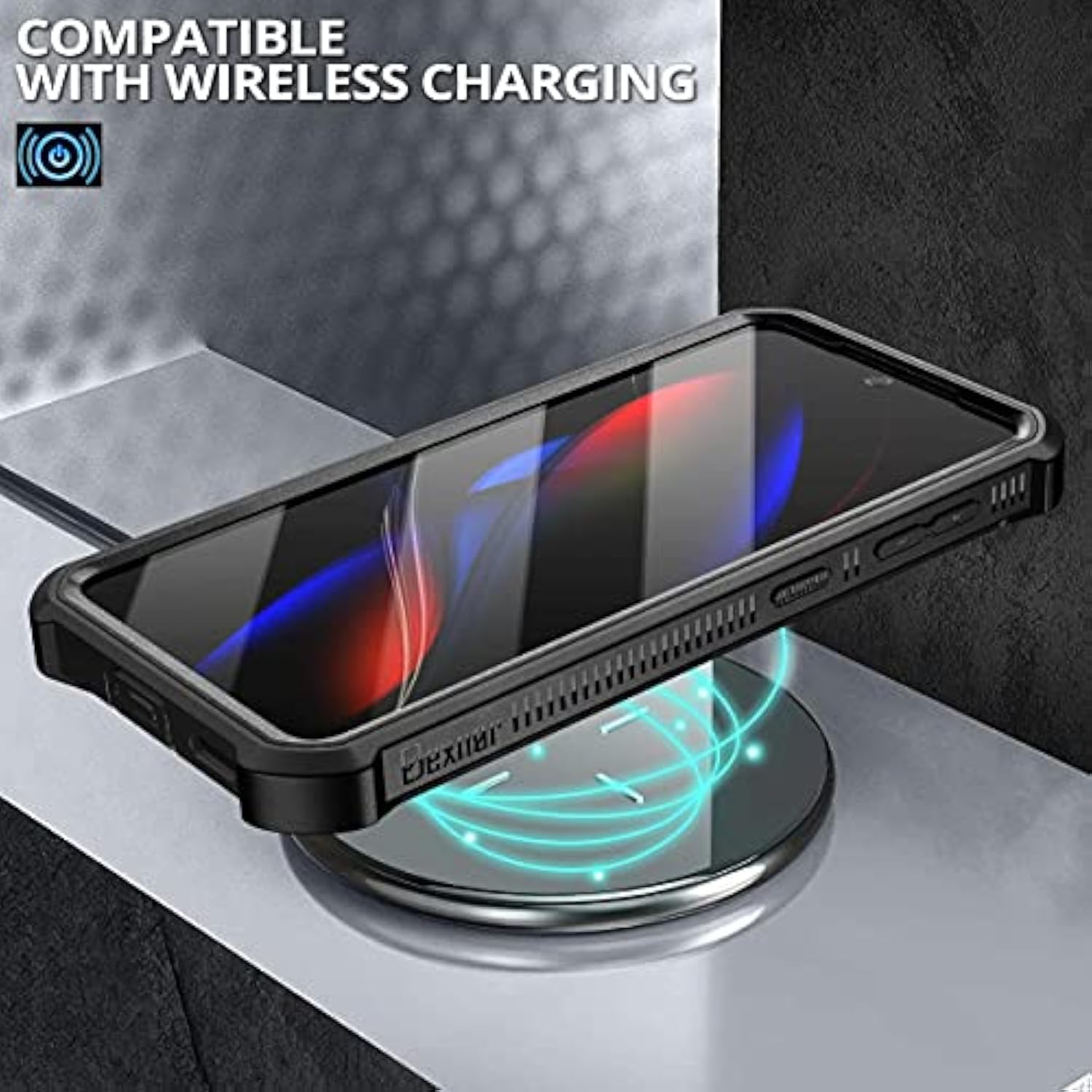 Samsung Galaxy S21 Case with Screen Protector Kickstand Heavy Duty Black