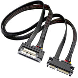 22Pin Sata Power Extension Cable,22 Pin(7+15) Sata Male To Female Data And Pow