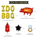 I Do Bbq Decorations For Bachelorette & Wedding Showers - Picnic & Engagement Party Supplies - Banner