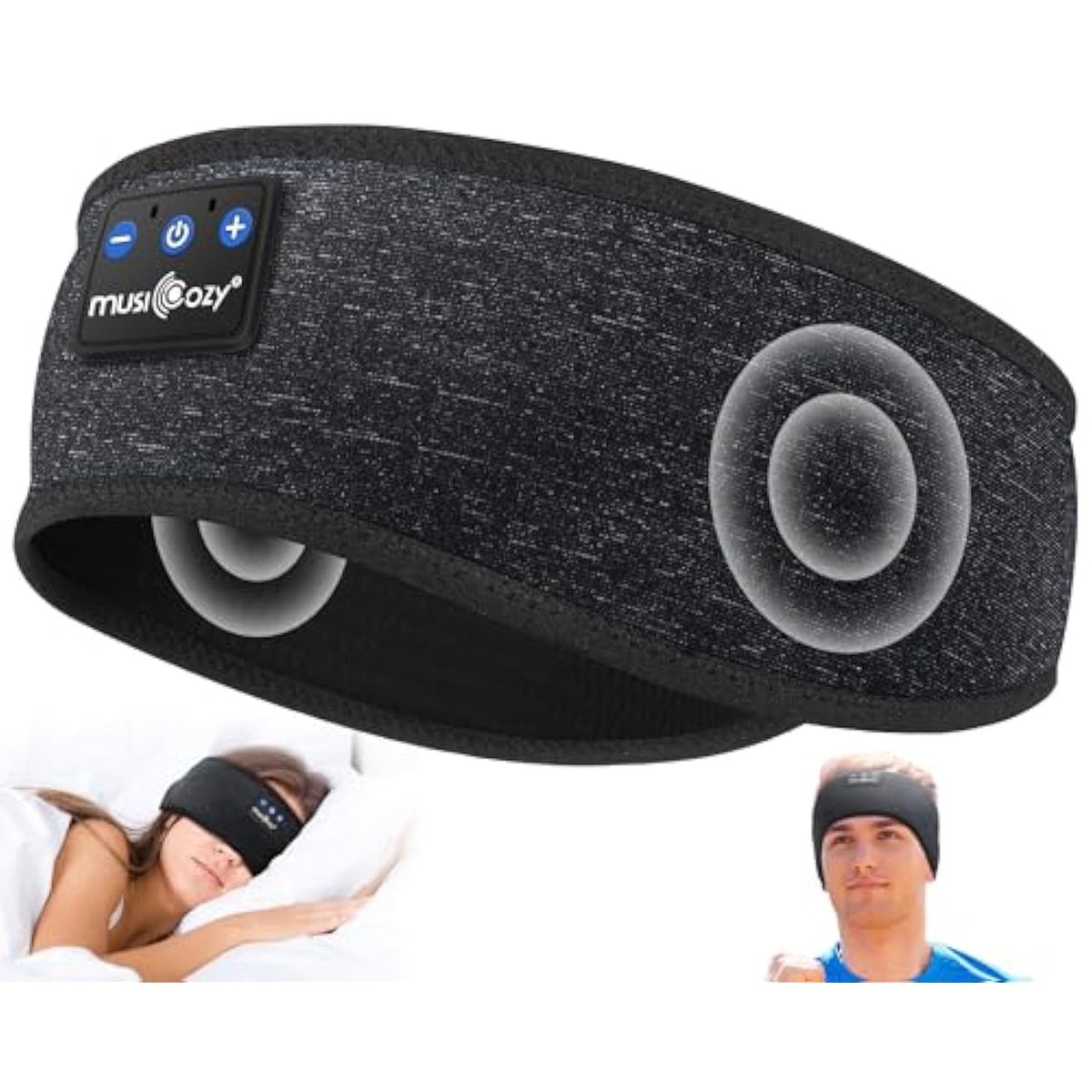 Sleep Headphones Bluetooth 5.2 Headband, Sports Wireless Earphones Music Sleep