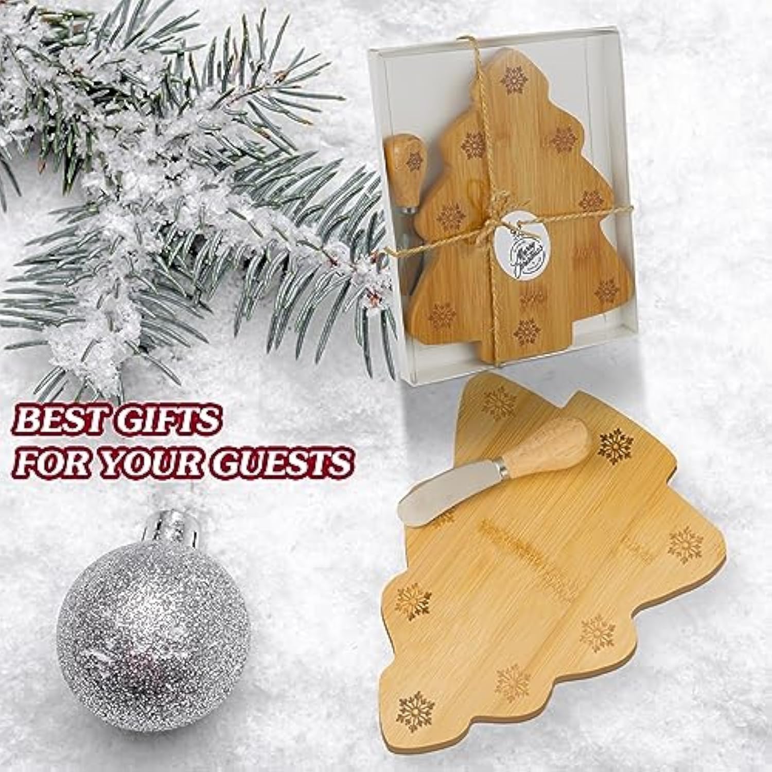 6 Pcs Christmas Tree Cutting Board,Christmas Tree Charcuterie Board For Kitchen,Christmas Tree Shaped Wood Cutting Board,Christmas Wooden Serving Tray,Christmas Decoration Charcuterie Boards