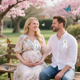 Woodland Animal Theme Mom To Be Sash For Baby Shower Decorations, Dad To Be Pin And Flower Crown Headband Cute Satin Baby Shower Sash For Gender Reveal, Party Favors, Pregnancy Props Keepsake