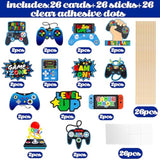 Video Game Centerpiece Sticks 26Pcs Gamer Birthday Party Decorations Video Game Table Topper Centerpieces Gaming Centerpieces For Tables Game Theme Level Up Baby Shower Supplies