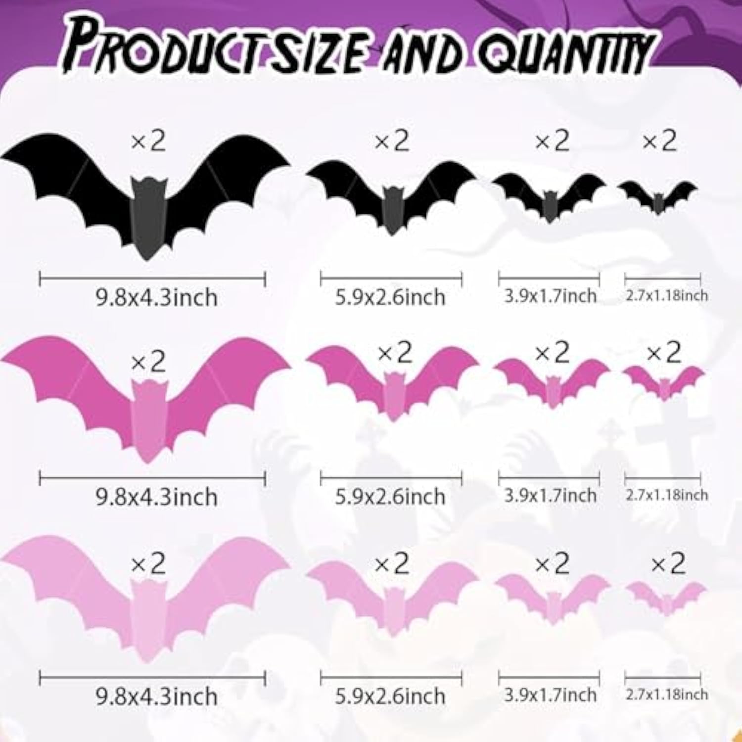 Pink Halloween Balloon Set: Boo Ghost Bat Decorations