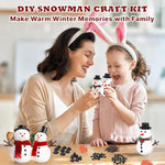 Snowman Kit Snowman Hats For Crafts, 200Pcs Snowman Craft For Kids,Snowman Decorating Kit Includes 120 Christmas Buttons,20 Tiny Top Hats,40 Tiny Hands,20 Mini Carrots Noses