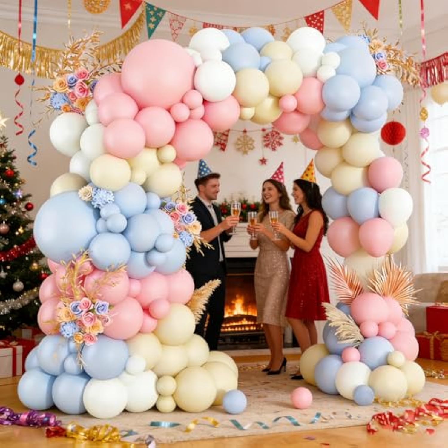 Balloon Garland, Ballon Arch, Pastel Balloon Arch Kit, 108-Piece Pastel Set, Versatile Party Decorations For Birthday, Spring & Rustic Farmhouse Celebrations