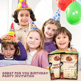 Cowboy Rodeo Birthday Invitations For Kids, Saddle Up Birthday Party Invitation Cards, Rustic Country Western Party Celebration Supplies Decoration -20 Fill In Invitations With Envelopes (B21)