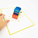 Lucky Slot Pop Up Card, 3D Pop Up Greeting Card - Birthday, Just Because, Congratulations, Celebration For Son, Daughter, Girl, Boy, Husband, Wife (Lucky Slot Pop Up Card)