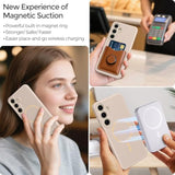 For Magnetic Samsung Galaxy S24 Plus Case, [Compatible With Magsafe][Full Camera Protection] Silicone Shockproof Skin-Feel Durable Slim Fit Cover For S24+ Plus, Matte Khaki