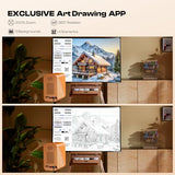 P1 Art Projector With Exclusive Drawing App For Artists, Portable Auto Focus & Keystone Led Projector For Drawing And Tracing, 4K Support, 100 Display, Compatible With Ios/Android, Upgraded
