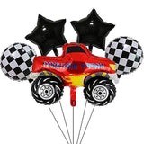 5 Pc Monster Truck Foil Balloons Kids Birthday, Baby Shower, & Car Party Decor