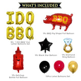 I Do Bbq Decorations For Bachelorette & Wedding Showers - Picnic & Engagement Party Supplies - Banner