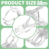 20 Pack Large Balloon Arch Clips Plastic Transparent Backdrop Spring Clamps 3.5 Inch Heavy Duty Clip For Balloon Arch Kit Birthday Decoration Crafts Woodworking Photography Studios (Clear)