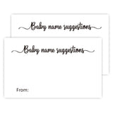 50 Baby Name Suggestion Cards For Baby Shower Games, Baby Showers Gender Reveal Game Cards, Baby Name Cards, Baby Shower Party Decor (3.5" X 2")