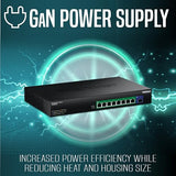 9-Port 2.5G Gan Power Poe++ Switch With 10G Sfp+ Port (480W), Tpe-Bg5091, 8 X 2.5G Poe++ Ports, 1 X 10G Sfp+ Port, 480W, 60Gbps, Ndaa Taa Compliant For Government Use, Protection