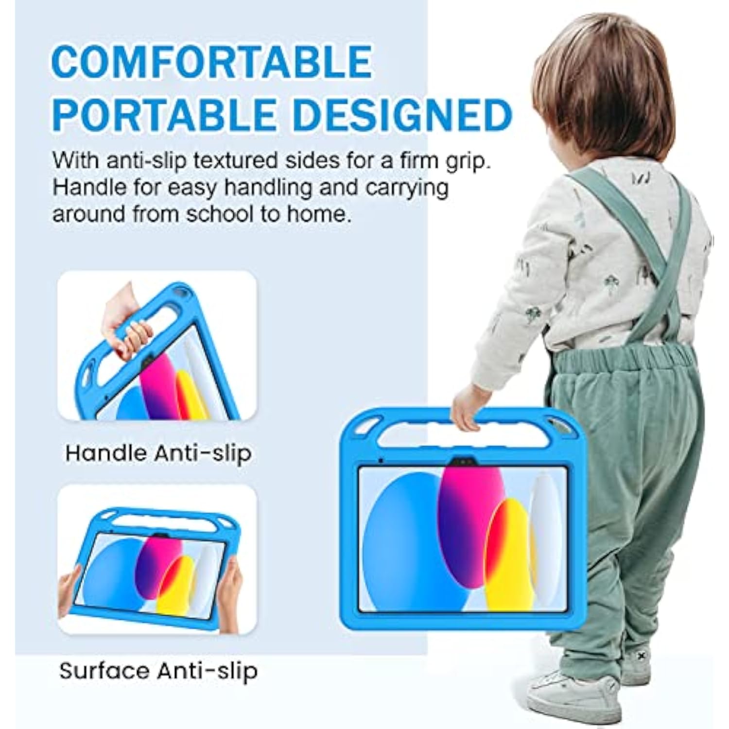 Kids Case For Ipad 10Th Generation 10.9 Inch 2022 - With Built-In Screen Prote