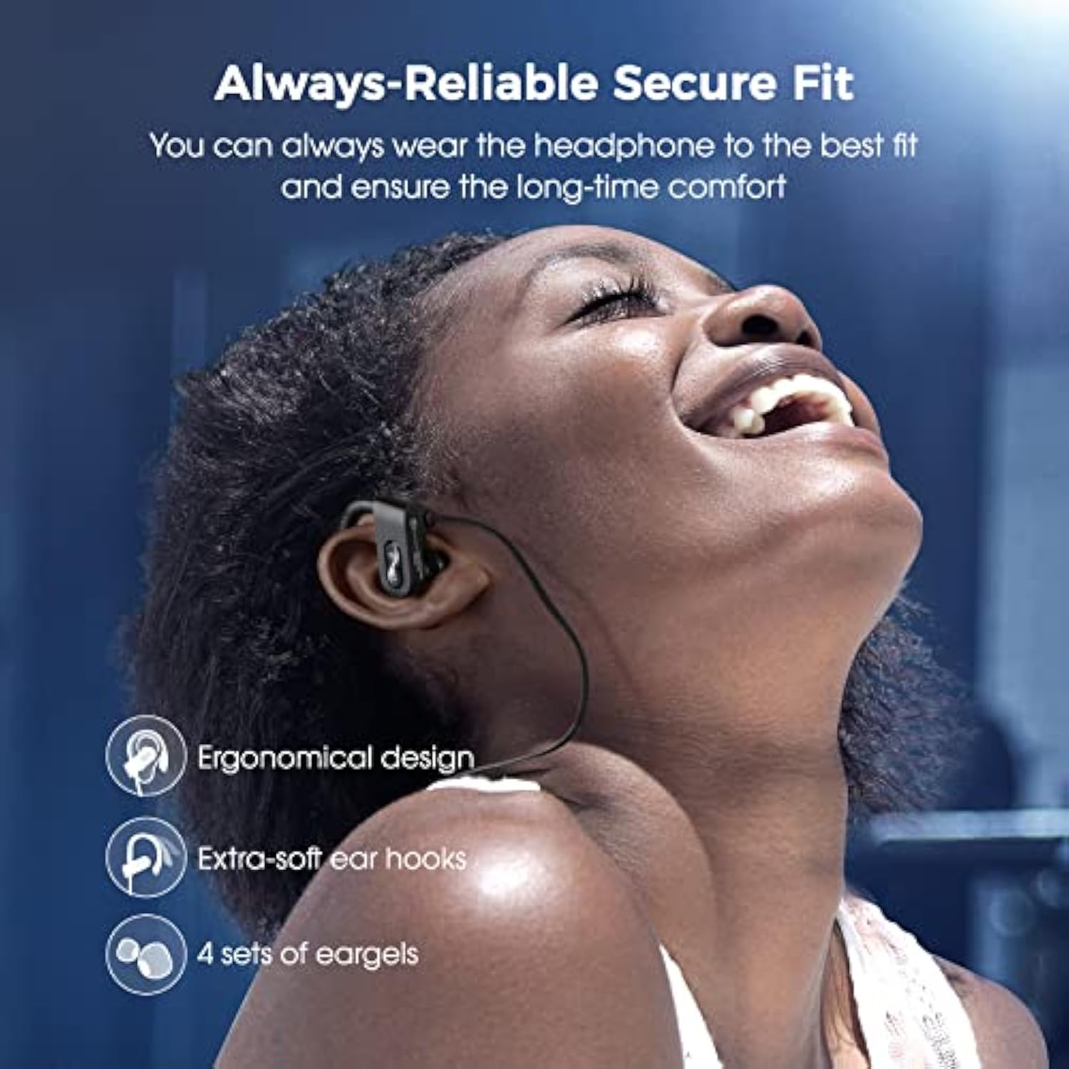 Bluetooth Wireless Earbuds Deep Bass 16H Playtime IPX7 Waterproof Sports