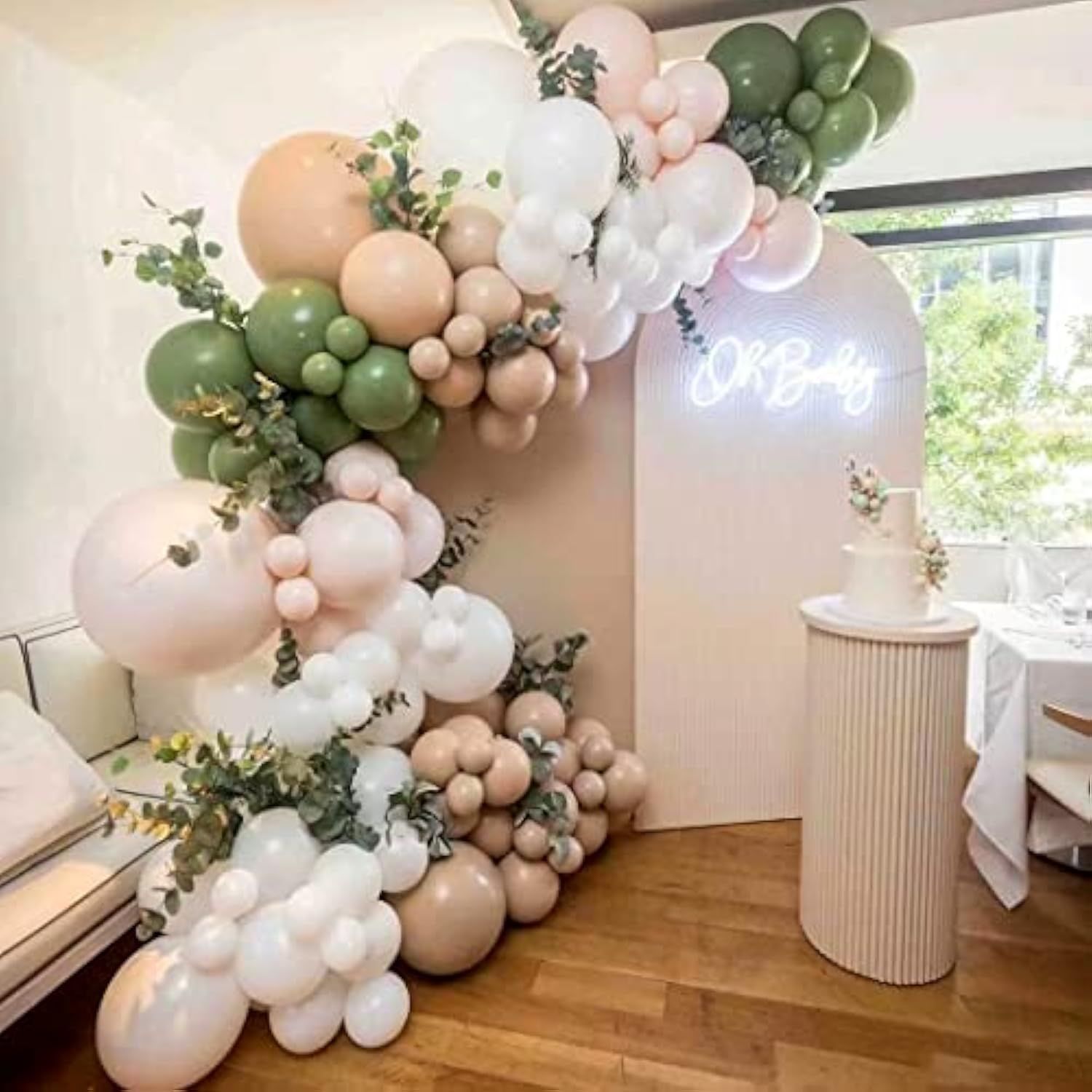 Frozen Snowflake Balloons Arch Garland Kit For Birthday Baby Shower Wi