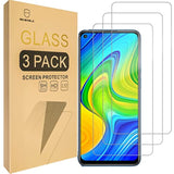 [3-Pack] Designed For Xiaomi Redmi Note 9 [Tempered Glass] [Japan Glass With 9H Hardness] Screen Protector With Replacement