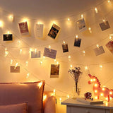 17ft Photo Clip String Lights — 50 LED Fairy Lights with Clips for Party & Home Decor