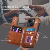 Designed For Iphone 15 Plus Case Wallet With Card Holder, [Magnetic Clasp Cover] [Rfid Blocking Leather Protection] Shockproof Women Men Cases 6.7 Inch For Apple 15 Plus Light Brown