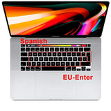 Ultra Thin Silicone Spanish Language Keyboard Cover Skin For Macbook Pro 13 Ne