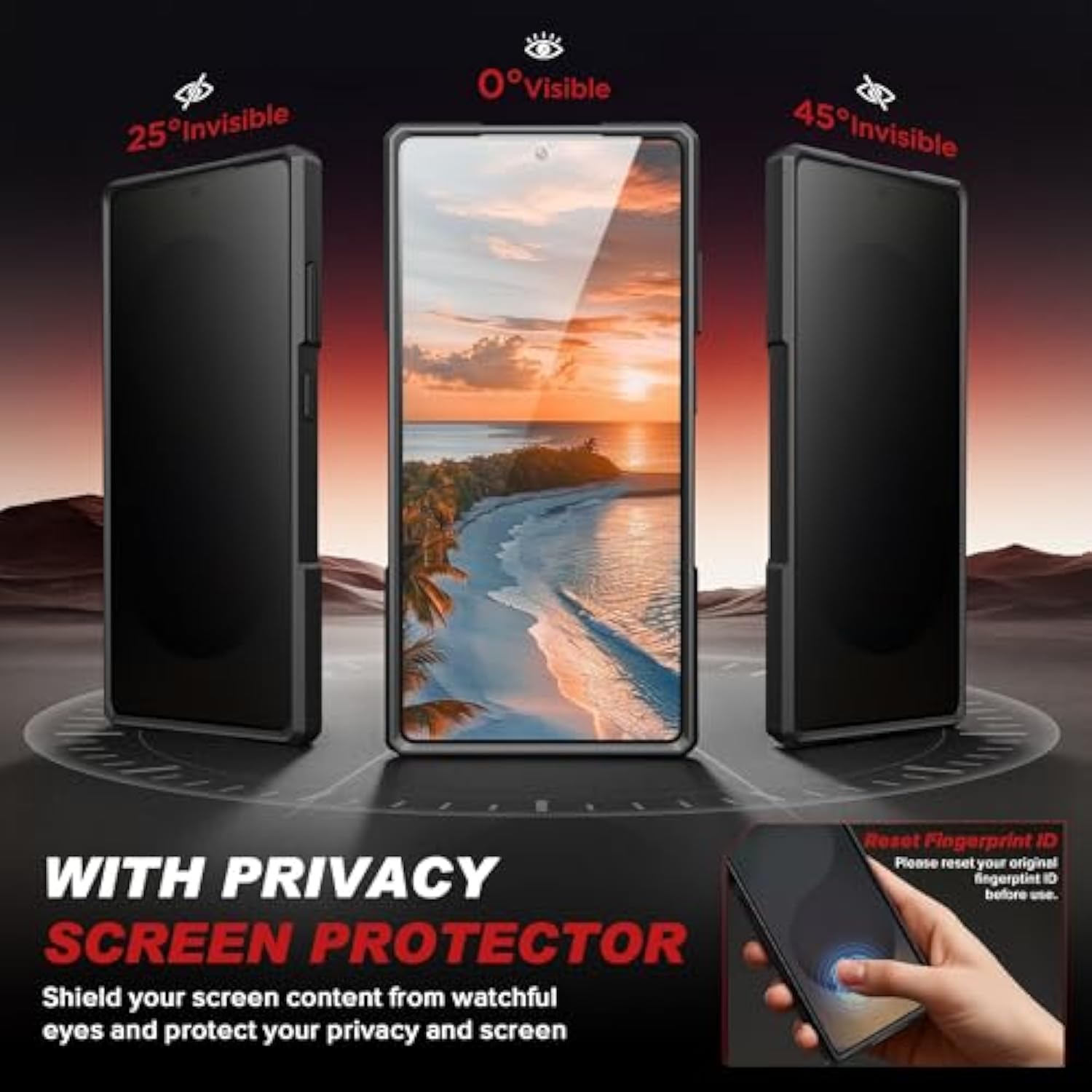 Magnetic Samsung Galaxy S25 Ultra Case with Ring Stand, MagSafe, Camera Cover
