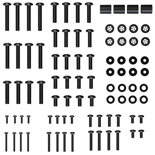 Universal TV Mount Hardware Pack - Replacement Hardware Mounting Kit for TVs up to 80" - Includes M4, M5, M6 & M8 Screws