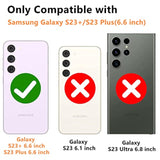 For Samsung Galaxy S23 Plus Case With Magnetic Compatible With Magsafe Built-In Kickstand Stand Shockproof Protective Cover For Galaxy S23+ Plus Phone Case (Light Green)