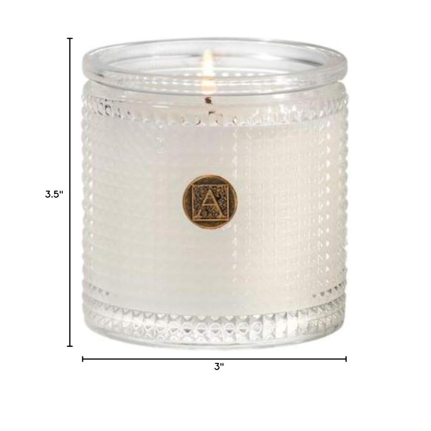 Smell Of Spring 5.5 Oz Textured Glass Candle By (1)