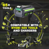 40V 6.0Ah Replacement For Ryobi 40V Battery For Ryobi 40Volt Cordless Tool Li-Ion Ryobi Batteries Op4015 Op4026 Op40201 Op40261 Op4030 Op40301 Op4040 Op40401 Op4050 1