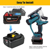 DM18M Battery Adapter with USB for Dewalt 20V & Milwaukee M18 to Makita 18V