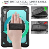 Samsung Galaxy Tab S10 Lite, S10 FE, S9 FE 5G, S9 Tablet Case with Screen Protector and 360 Rotate Stand